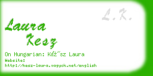 laura kesz business card